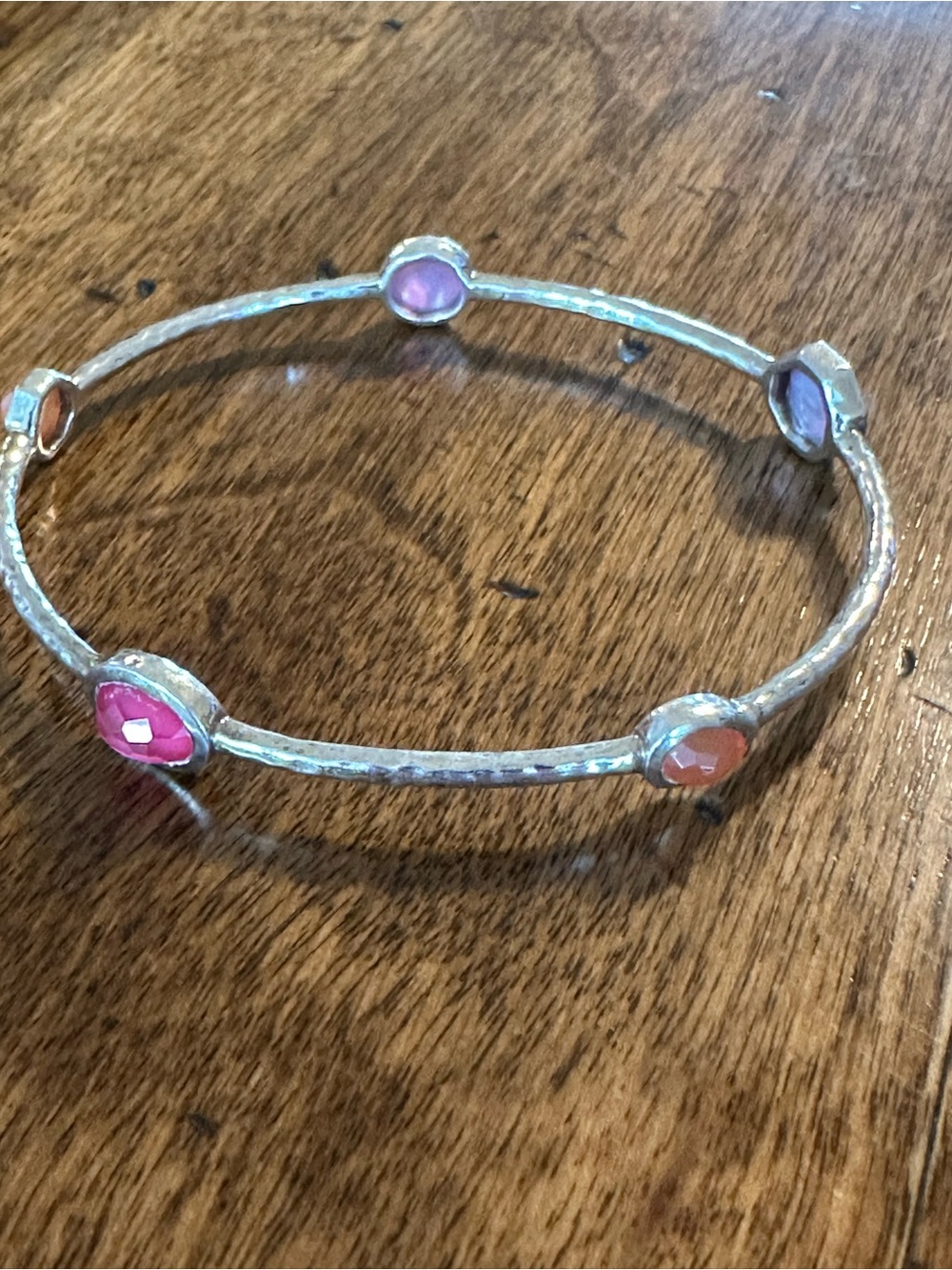 Ippolita Rock Candy 5 Station Pink/Coral Mother of Pearl Bracelet